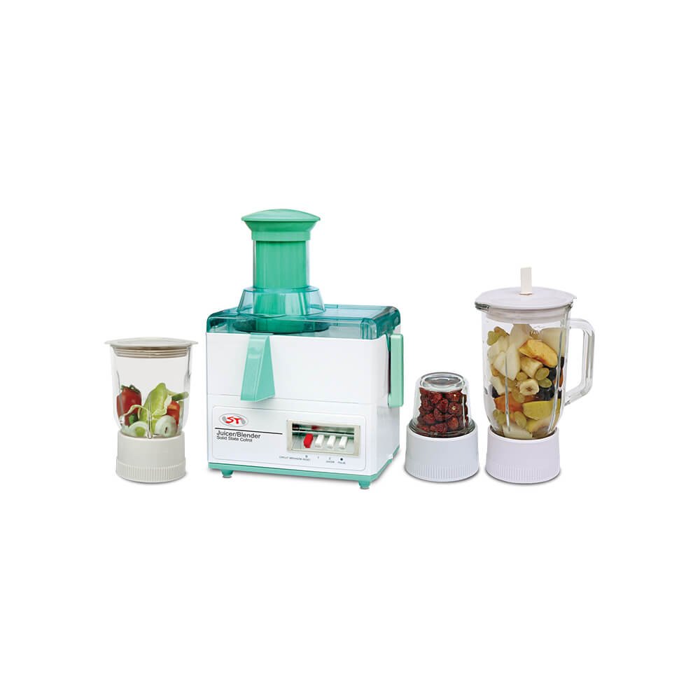 ST STJ-712 4-in-1 Juicer Blender and Grinder with Copper Motor and Premium Glass Jars